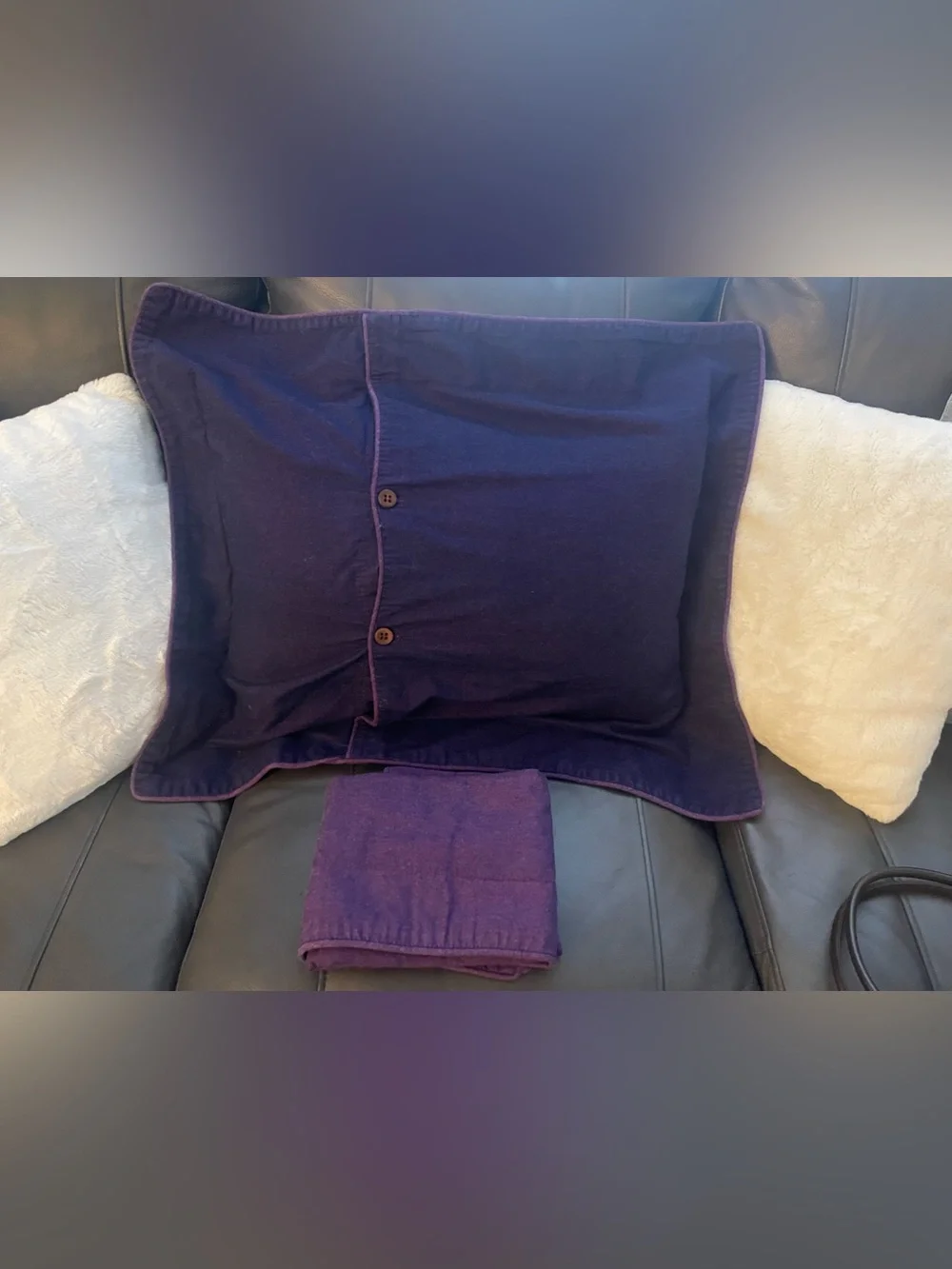 Alexander Julian Deep Purple Cotton Pillow Shams